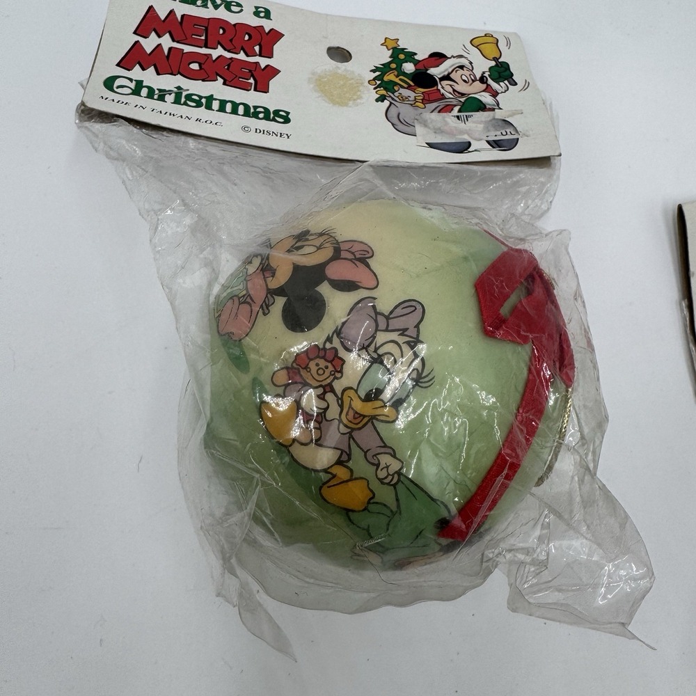 Vintage Disney Baby's 1st Christmas Ornament Lot 9 Mickey Minnie NOS Taiwan - Picture 16 of 16